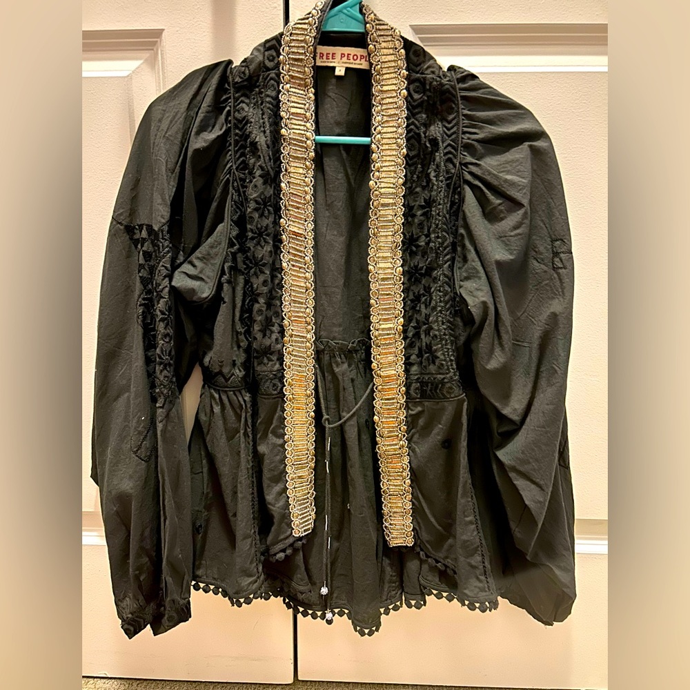 Free People tie-front jacket